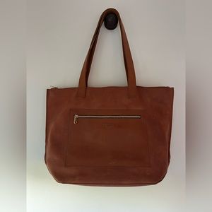 Parker Clay tan leather tote